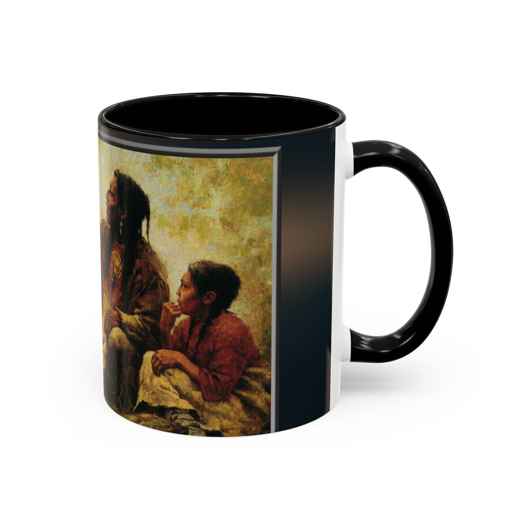 Native American Storytellers Mug | Accent Coffee Mug 11oz
