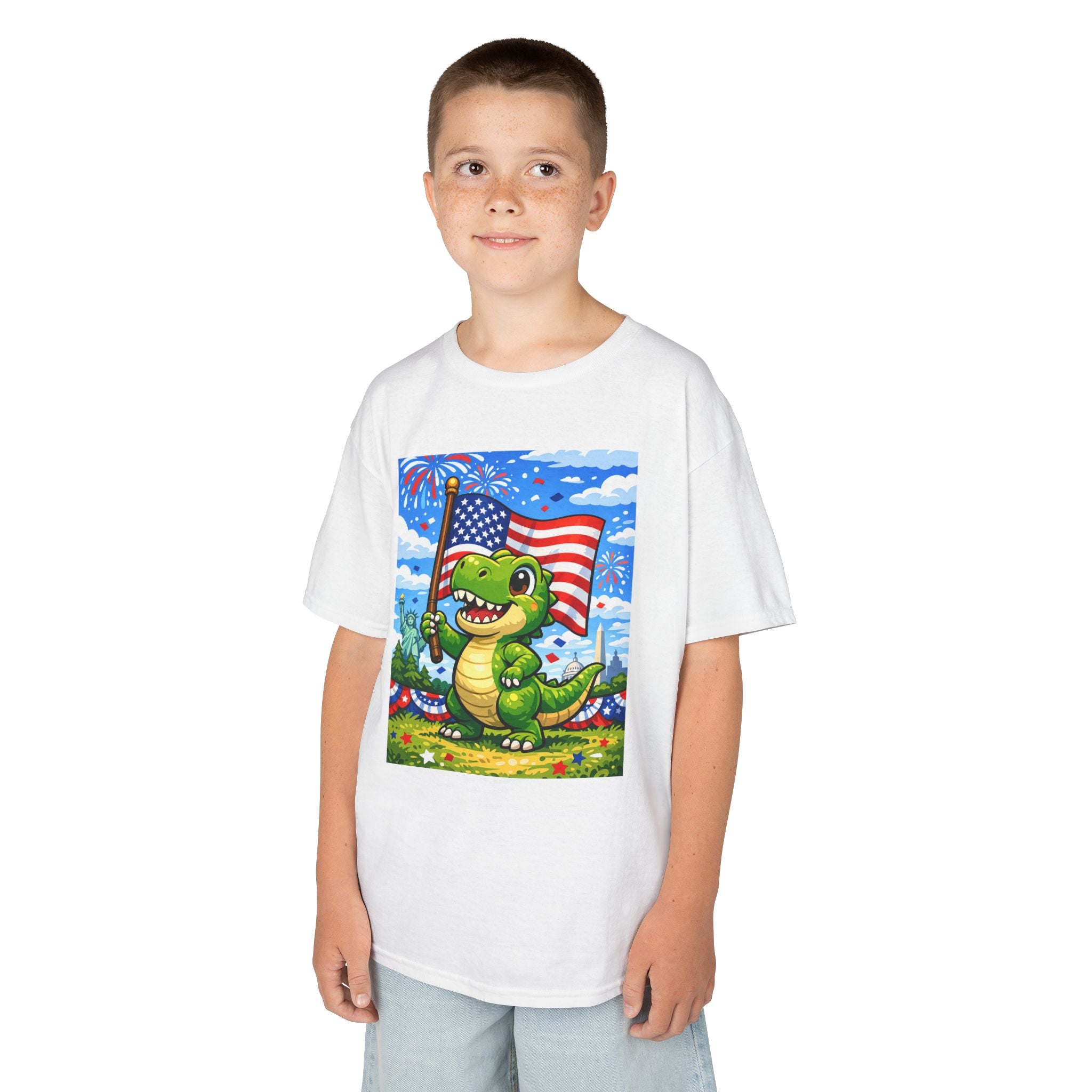 Patriotic Dino/ Fourth of July Shirt