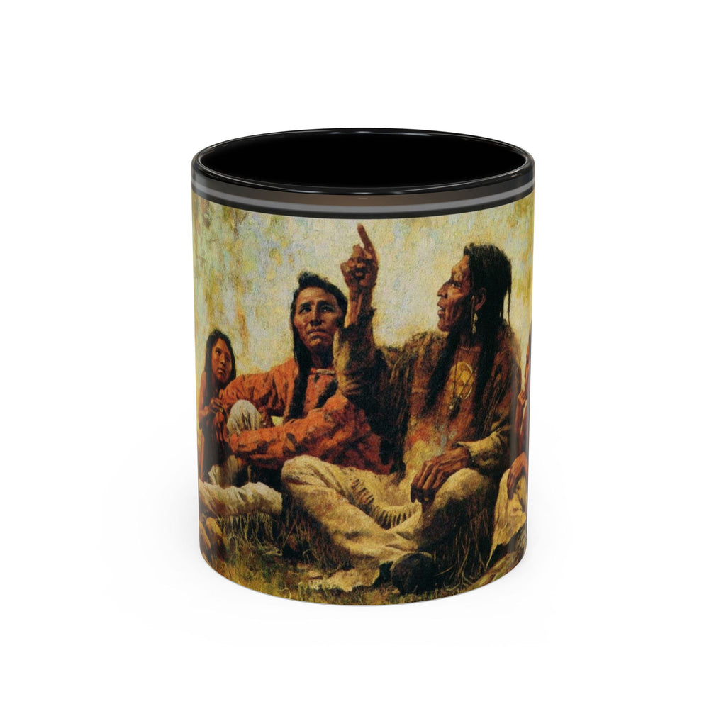 Native American Storytellers Mug | Accent Coffee Mug 11oz