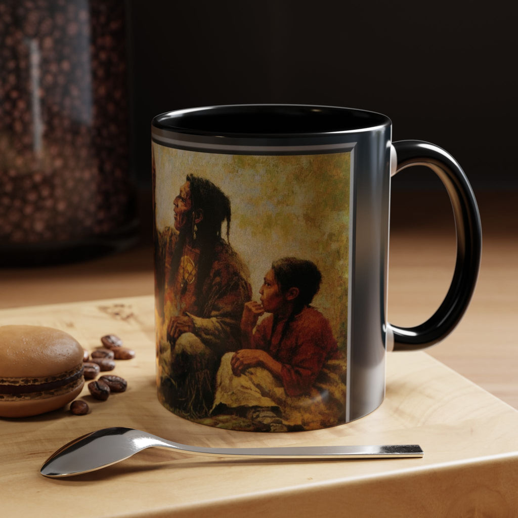 Native American Storytellers Mug | Accent Coffee Mug 11oz